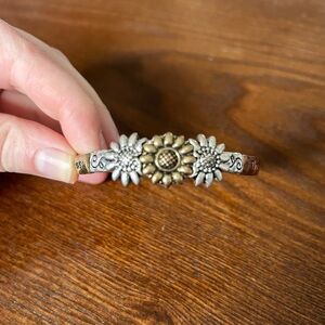 Mixed metal Grandmother/granddaughter bracelet